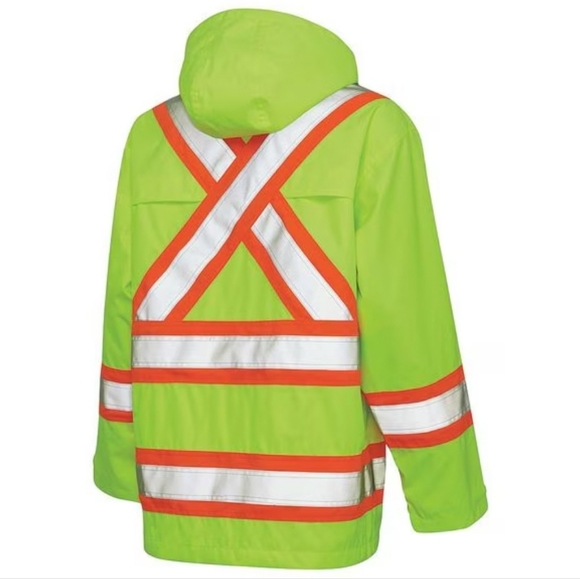 Work King Safety Rain Jacket Size Large - Picture 5 of 15